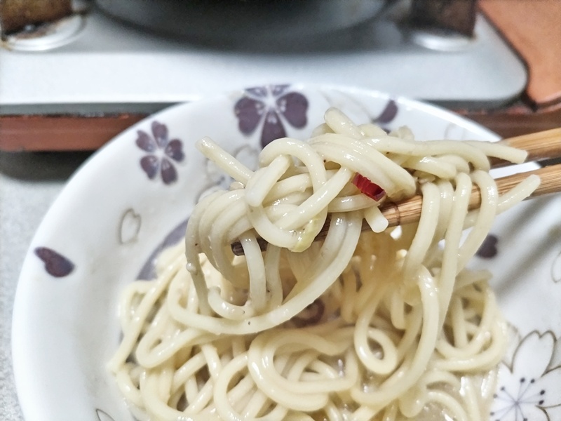 山樹もつ鍋のちゃんぽん麺の拡大写真